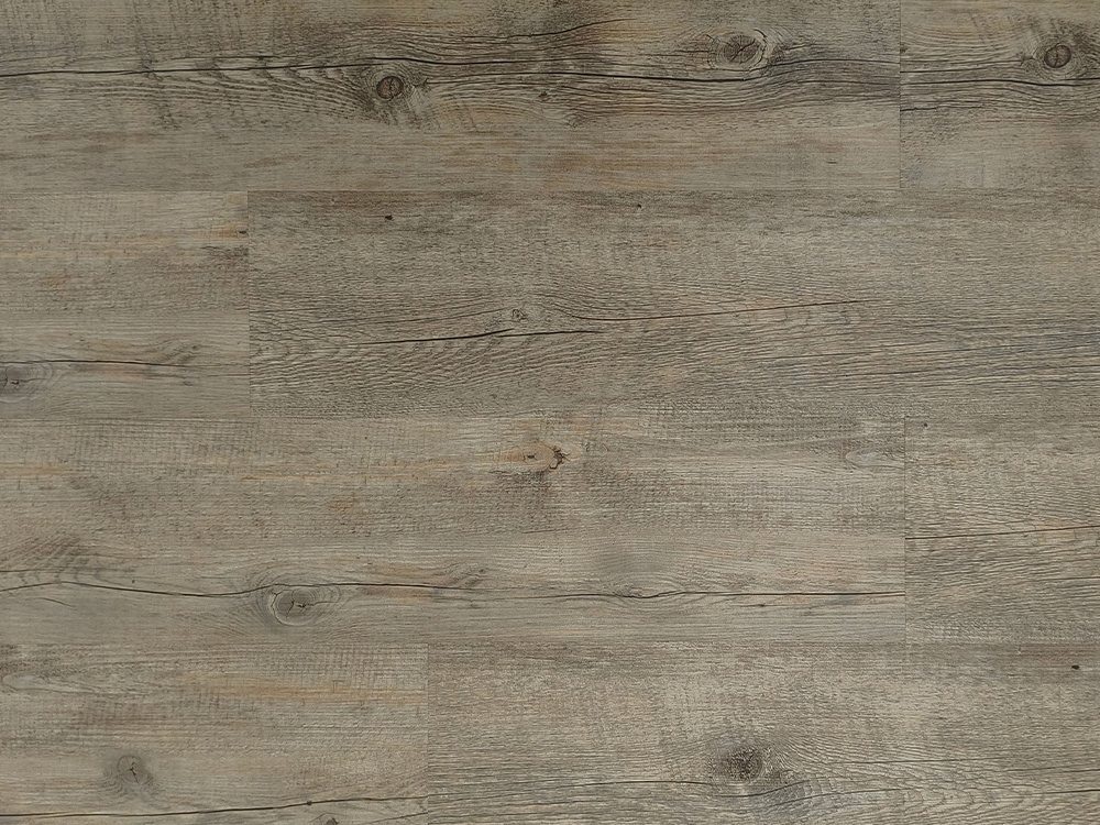 LVT Flooring Světle Šedá Hnědá Dřevo Zrnitá 7,25 × 48