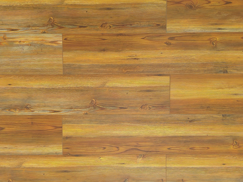 Podlaha SPC Teplá žlutá Wood Grain 7,25 × 48