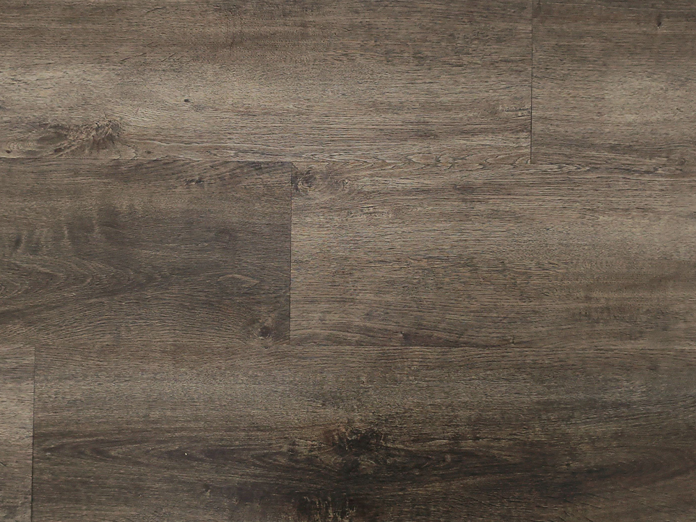 WPC podlaha Tmavě šedá Wood Grain 9×48