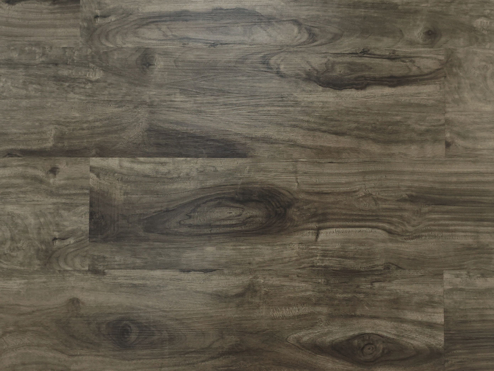 WPC podlaha Tmavě šedá Wood Grain 7×48